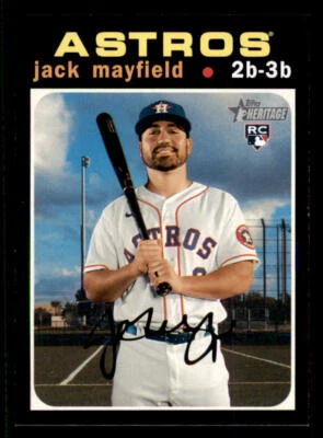 2020 Topps Heritage #585 Jack Mayfield RC (ref 235376) - Image 1 of 2