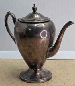 Academy Silver On Copper 9" Hinged Lid Teapot with Handle - Patina - Picture 1 of 16