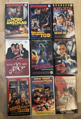 CANNON VMP - VHS / Video Sammlung 9x VHS Kult-Klassiker Action, Krimi, Thriller - Bild 1 von 4