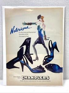Vintage Print Ad Chandler Shoes Fashion Genuine Magazine Advertisement Ephemera - Foto 1 di 4