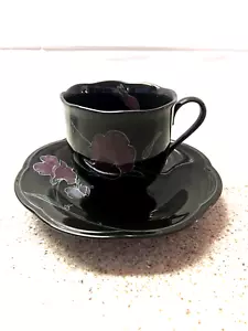 Mikasa Rondo EJ 702 Tango Coffee/Tea Cup and Saucer Made In Japan EUC - Picture 1 of 6