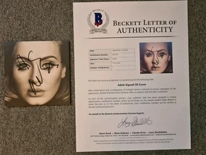 Adele CD Booklet Beckett LOA A29163 signed/autograph/signiert - Picture 1 of 2