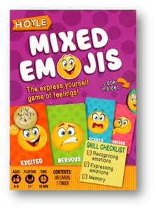Hoyle Mixed Emojis Playing Cards de EE. UU. Playing Card Juego de cartas - Imagen 1 de 7