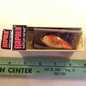 Vintage Rapala Rattlin Fat Rap RFR-5 CW Crawdad NOS Angelköder Made in Finland - Bild 1 von 4