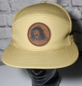 Lion Head 5 Panel Hat Beige TahoeMade Atire Adjustable Made USA - Picture 1 of 10