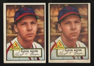Topps béisbol 1952 #280 Cloyd Boyer dos 2 variaciones excelente LOUIS CARDINALS - Imagen 1 de 1