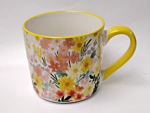 Artisan Collection Pastel Color Flower 14oz Mug - Picture 1 of 3