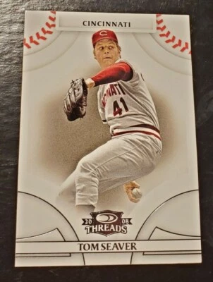 TOM SEAVER 2008 DONRUSS THREADS CARD #19 CINCINNATI  REDS HALL OF FAME MINT!!!🤩 - Image 1 of 2