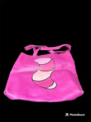 Bolso de Mano Disney Store Cheshire Cat Emoji Rosa Alicia en el País de las Maravillas Grande Forrado Foto 1 de 4