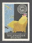 German+poster+stamp+cinderella+reklamemarke+Salamander+shoes+aviation+JOE+LOE
