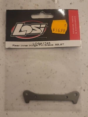 LOSI REAR INNER HINGE PIN BRACE 8B 8T LOSA1745 NEW IN PACKAGE  - Image 1 of 2