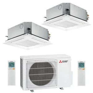Mitsubishi Multisplit Duo Deckenkassette 2x 3,5 kW SLZ-M35FA + MXZ-2F53VF - Bild 1 von 3