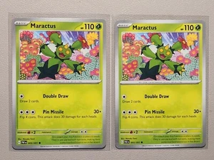 2x Maractus 003/091 Pokemon card SV Paldean Fates common NM - Picture 1 of 1