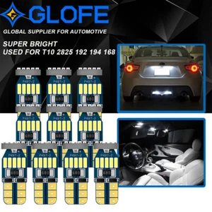 10x for Toyota 168 2825 194 6000K LED Bulb Interior Map Dome Side Marker Lights - Picture 1 of 8