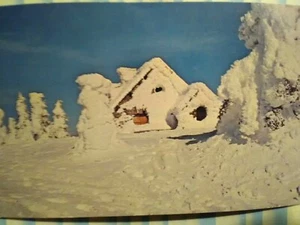 AWESOME PHOTO POST CARD "MOUNT SPOKANE." SNOW SPOKANE WASHNGTON - Picture 1 of 12