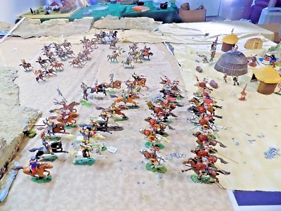 24 Elastolin 7 cm Huns VS Romans casi como nuevo 1964 (nov. Anuncio) Foto 1 de 4