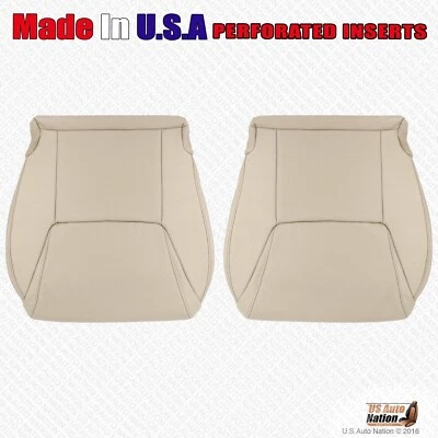 DRIVER & PASSENGER Bottom Leather Cover Tan For 2008 2009 2010 2011 Lexus LX570 - Image 1 of 4