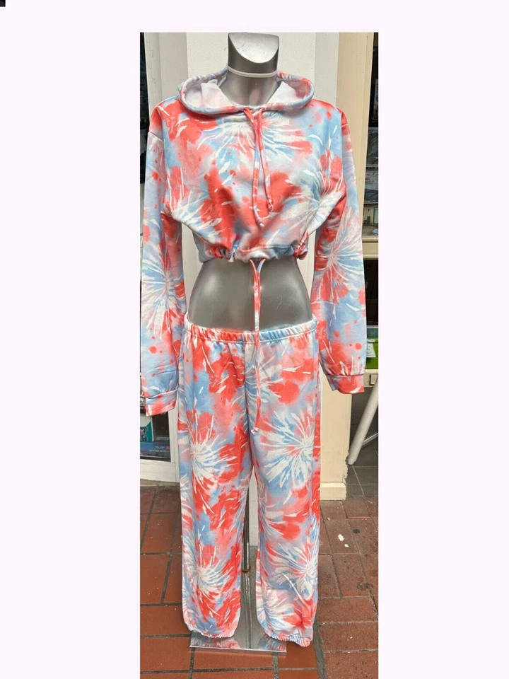 Juego de 2 PIEZAS de ropa de salón para mujeres Prendas para el torso con capucha Traje Pantalones Ropa de salón Traje chándal Foto 1 de 1