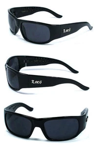 New Locs Men Cholo UV400 Sunglasses Matte Black LC54 - Picture 1 of 4