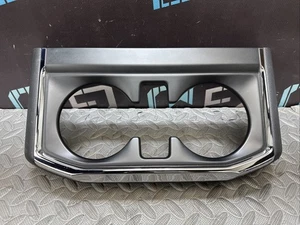 OEM 2021-23 FORD F150 XLT REAR CENTER CONSOLE CUP HOLDER TOP BEZEL BRIGHT CHROME - Picture 1 of 10