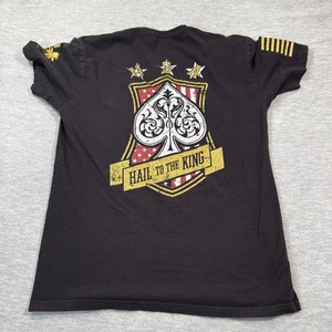 Grunt Style Shirt Men Large Black Hail To The King Graphic Tee Club Double Sided - Picture 1 of 6