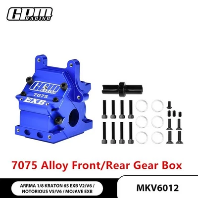 GPM 7075 Alloy Front/Rear Gear Box For ARRMA 1/8 Kraton 6S EXB V2 V6 OUTCAST - Image 1 of 2