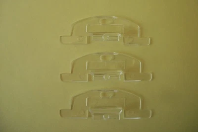 3 Hunter Douglas OEM Clear Plastic Handles for 3/4" Pleat Cordless Shades - Image 1 of 2