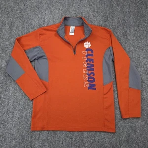 Clemson Tigers Shirt Herren Medium orange grau NCAA Football Quarter Zip Pullover - Bild 1 von 19