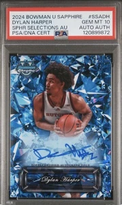 2024-25 Bowman University Chrome Sapphire Dylan Harper Selections Auto #SSA-DH - Bild 1 von 4
