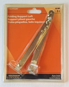 Hillman Hardware Essentials 851580 Klappstütze linke Seite Messingoptik - Bild 1 von 5