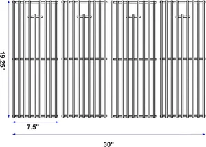 Repuesto de rejillas de parrilla de cocina de acero inoxidable para 16517 Bull BBQ Angus, - Imagen 1 de 7