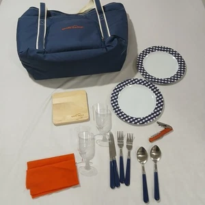 Eddie Bauer Tote Friday Harbor Thermal Zip Cooler Picnic Boat Date Night 21x13x8 - Picture 1 of 17
