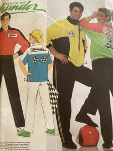 Simplicity Sewing Pattern 9848 Mens Misses Racing Suit Jacket Size XS-XL - Picture 1 of 7