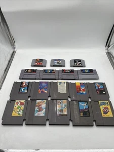 Lot of Vintage Nintendo Cartridge Games Snes N64 Nes Mario UNTESTED - Picture 1 of 8