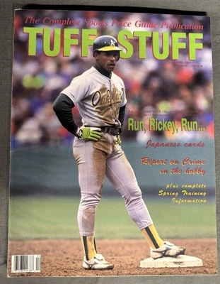 Tuff Stuff Sports Price Guide Publication - Ricky Henderson Issue - April 1991 - Image 1 of 4