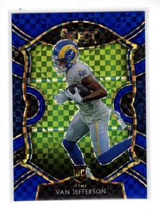 2020 Panini Select Van Jefferson #71 Concourse Level Blue Prizm RC Rookie /175 - Picture 1 of 2
