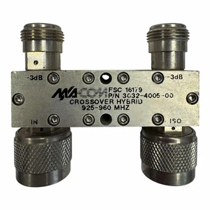 3032-4005-00 Macom Crossover Hybrid Coupler RF 925-960Mhz N type - Picture 1 of 1