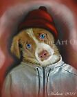 Impression de peinture canine - sans titre - portrait canin personnalisé art animal image art animal