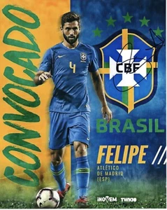 FELIPE - Fotografía firmada 10x8 - FÚTBOL - NOTTINGHAM FOREST Y BRASIL - Imagen 1 de 1