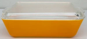 1970s Pyrex 0503 1/2 Quart Orange Refrigerator Casserole Dish Small Ovenware Lid - Picture 1 of 16