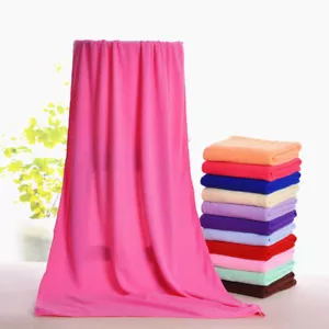 70x140cm Soft Microfibre Beach Bath Towel Swim Washcloth Lightweight Large Towel - Picture 1 of 15