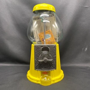 NEW Vintage 1985 Carousel Yellow Miniature Gum ball Machine Dispenser Die Cast - Picture 1 of 7