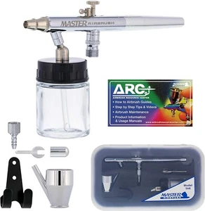 Master Performance S68 Multi-Purpose Precision Dual-Action Siphon Feed Airbrush, - Picture 1 of 6