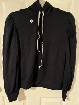 Sundry Hoodie With Puff Sleeves Black Size 2-Medium-NWT - Image 1 of 4