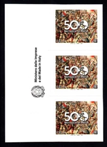 Italia 2025: Battaglia di Pavia striscia di 3 con logo Ministero Made in Italy - Picture 1 of 1