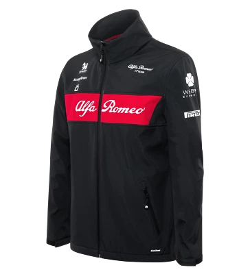 Alfa Romeo Racing F1 2023 Men's Team Softshell Jacket - Black - Image 1 of 4