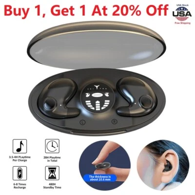 NEW Mini Bluetooth Earbud Headset TWS 5.3 Wireless Earphone Invisible Wireless - Image 1 of 4