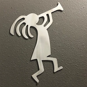 Kokopelli ALUMINUM Metal Wall Art Skilwerx 9 X 6 Southwestern 3 - Picture 1 of 5