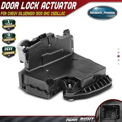 Actuador de bloqueo de puerta trasero derecho Chevrolet Silverado 1500 GMC Sierra 1500 14-19 Foto 1 de 4