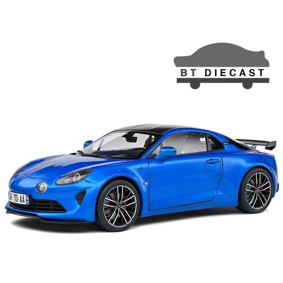 SOLIDO 2023 ALPINE A110S PACK AERO 1/18 DIECAST MODEL CAR ALPINE BLUE S1801622 - Image 1 of 4